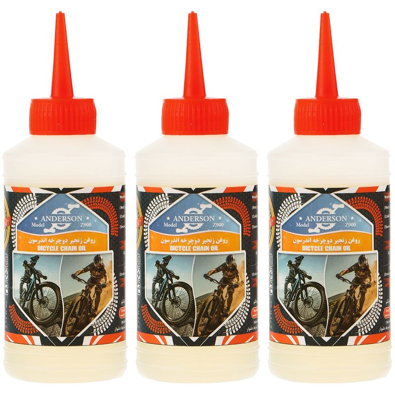 روغن زنجیر دوچرخه اندرسون مدل z900 حجم 80 میلی لیتر بسته 3 عددی