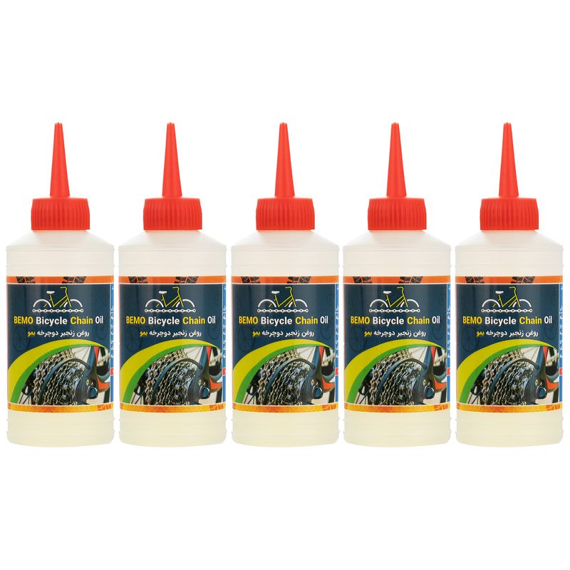 روغن زنجیر دوچرخه بمو مدل a200 حجم 80 میلی لیتر بسته 5 عددی