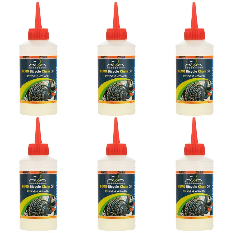 روغن زنجیر دوچرخه بمو مدل a200 حجم 80 میلی لیتر بسته 6 عددی