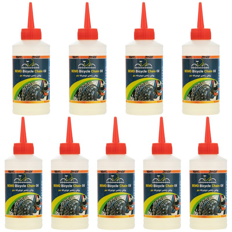 روغن زنجیر دوچرخه بمو مدل a200 حجم 80 میلی لیتر بسته 9 عددی