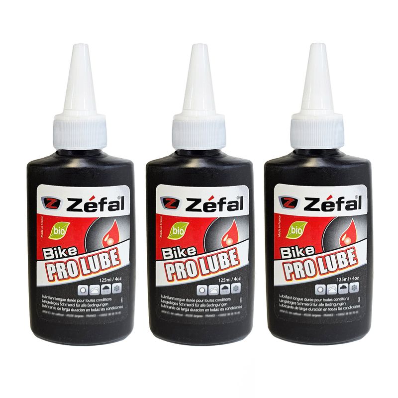 روغن زنجیر دوچرخه زفال مدل pro lube حجم 125 میلی لیتر بسته سه عددی