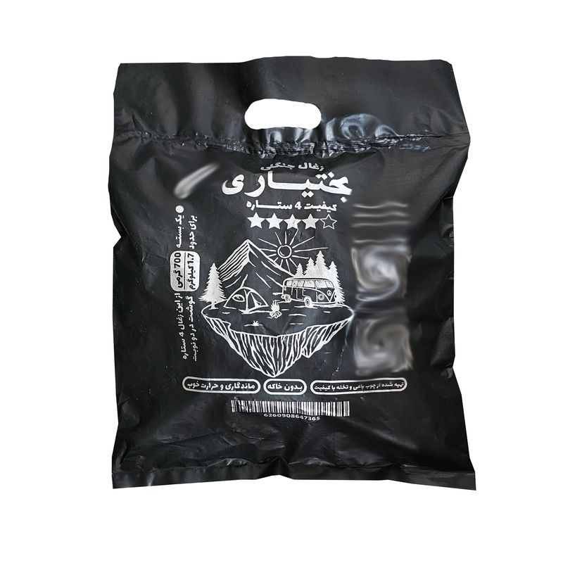زغال کبابی بختیاری مدل 4 ستاره وزن 700 گرم