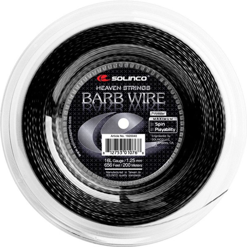 زه راکت سولینکو مدل barb wire  spin   playability