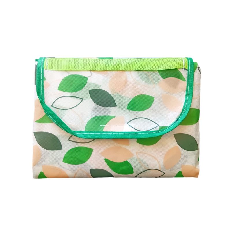 زیر انداز سفری 2 نفره مدل leaf pattern ضد آب سایز 100*150 سانتی متر