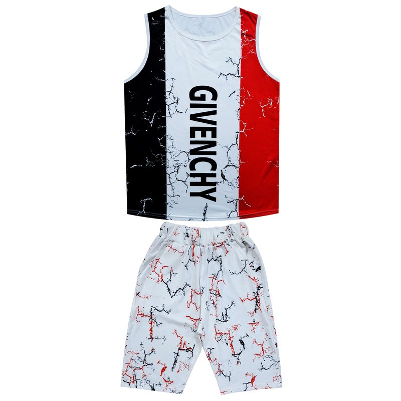 ست تاپ و شلوارک ورزشی مردانه مدل flag کد gc3