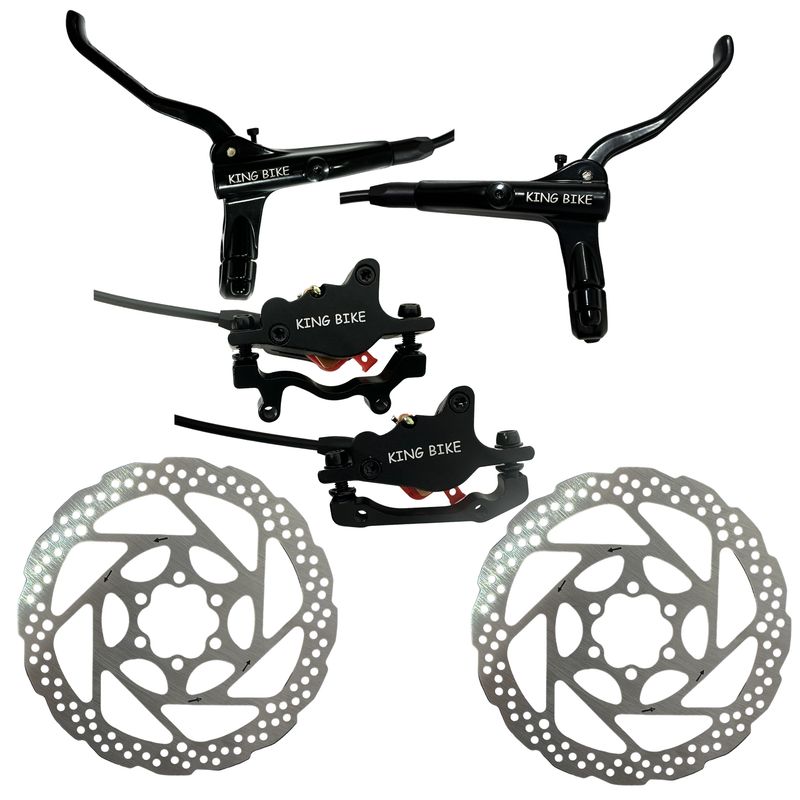ست ترمز دوچرخه مدل هیدرولیک king bike بسته 6 عددی