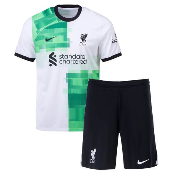 ست تی شرت آستین کوتاه و شلوارک ورزشی مردانه مدل لیورپول کد away 2024