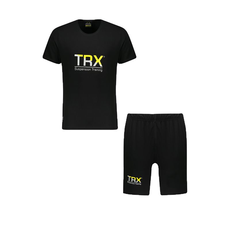 ست تی شرت و شلوارک ورزشی مردانه مدل trx