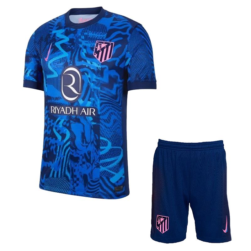 ست تی شرت و شلوارک ورزشی مردانه مدل اتلتیکو مادرید away 2025