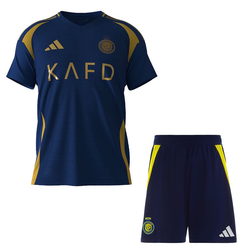 ست تی شرت و شلوارک ورزشی مردانه مدل النصر عربستان away 2025