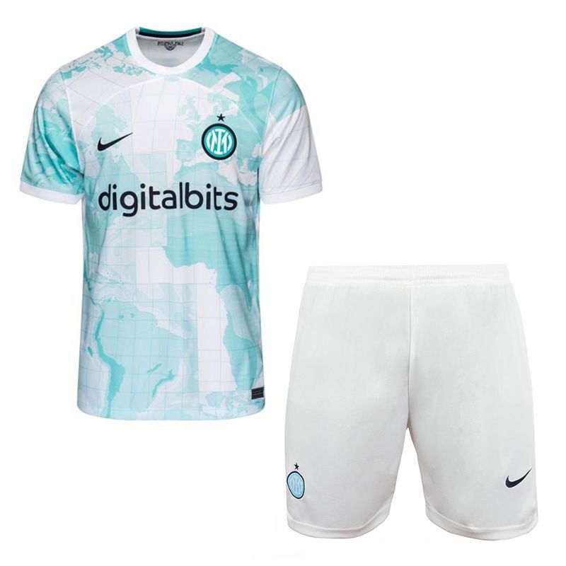 ست تی شرت و شلوارک ورزشی مردانه مدل اینتر میلان away 2023