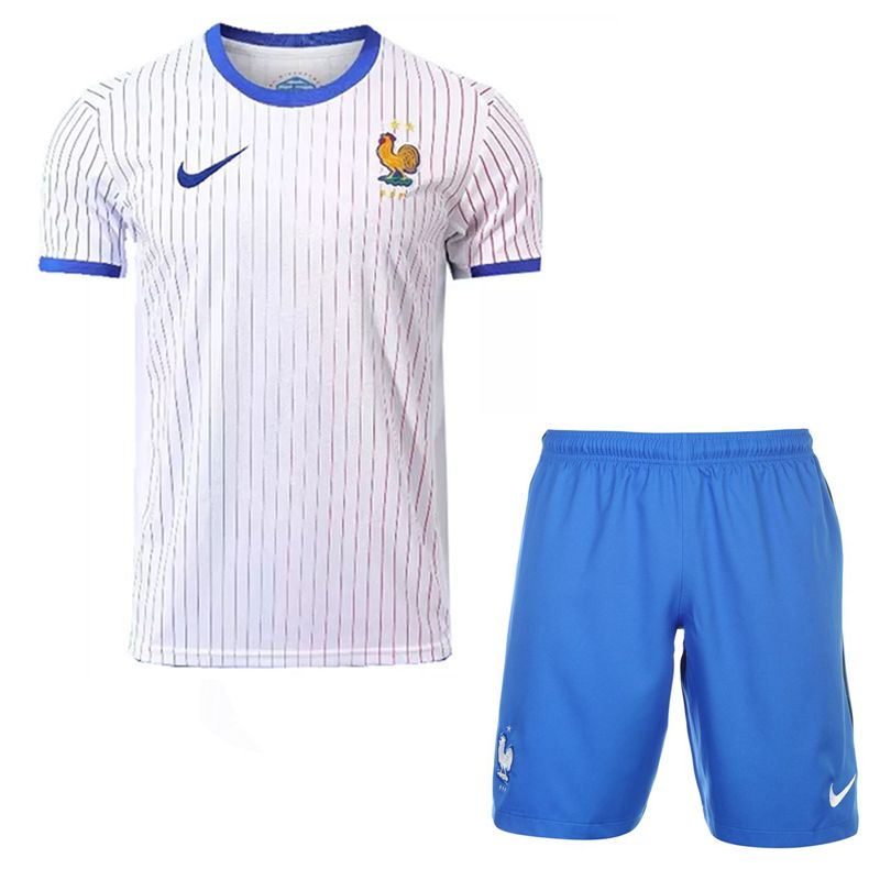 ست تی شرت و شلوارک ورزشی مردانه مدل فرانسه away 2024