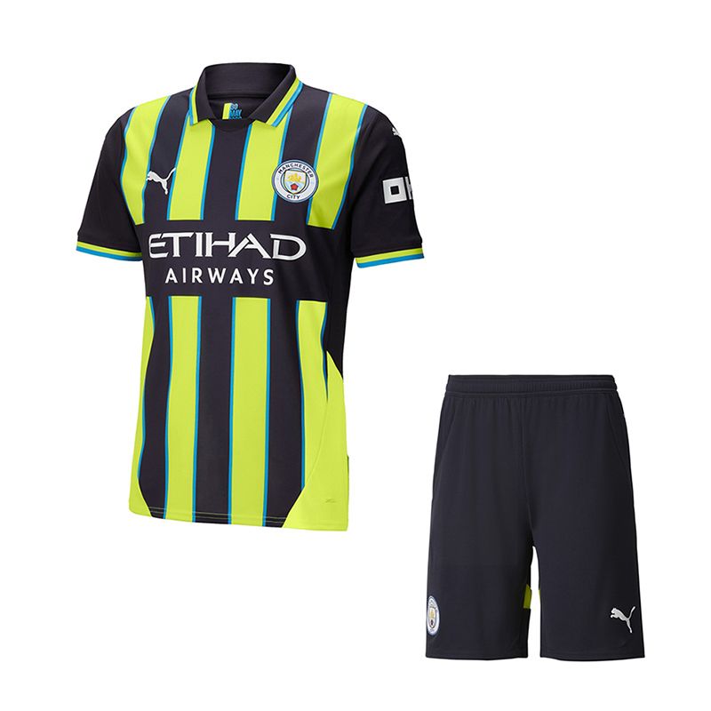 ست تی شرت و شلوارک ورزشی مردانه مدل منچستر سیتی away 2025
