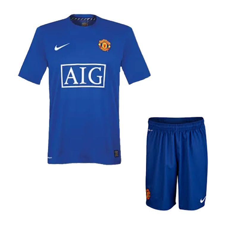 ست تیشرت و شلوارک ورزشی مردانه مدل منچستر یونایتد away 2008