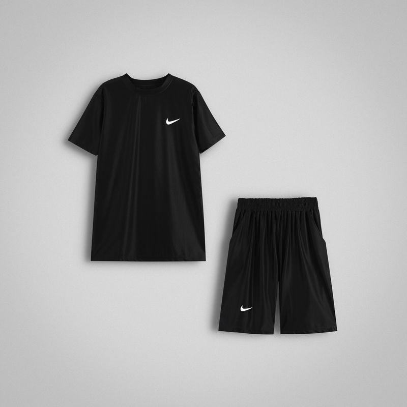 ست تی‌شرت آستین کوتاه و شلوارک ورزشی مردانه مدل prime active _set59