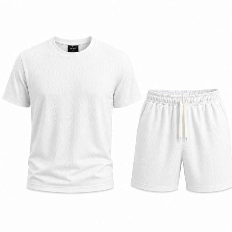 ست تی‌شرت آستین کوتاه و شلوارک ورزشی مردانه مدل top shirt 3 yousef