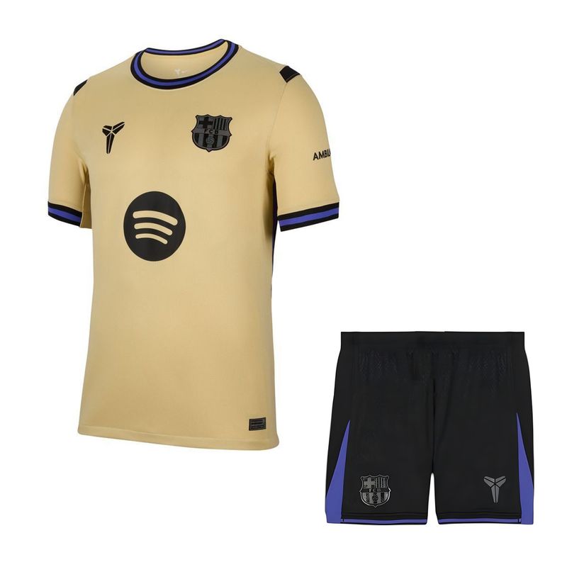 ست تی‌شرت آستین کوتاه و شلوارک ورزشی مردانه مدل بارسلونا away 2026