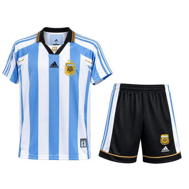 ست تی‌شرت و شلوارک ورزشی پسرانه مدل gs m world cup 317988