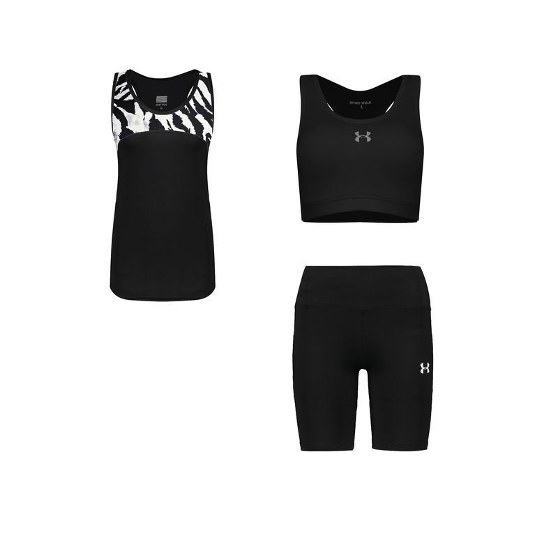 ست سه تکه لباس ورزشی زنانه مدل 1801 3601 69