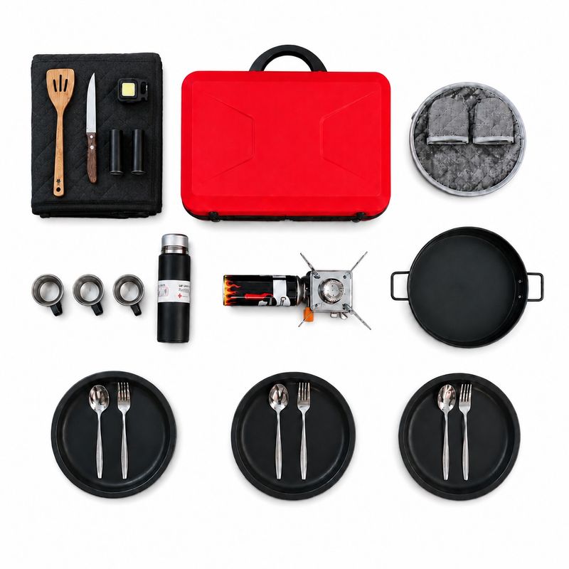 ست کمپینگ 3 نفره مدل outdoor مجموعه 26 عددی
