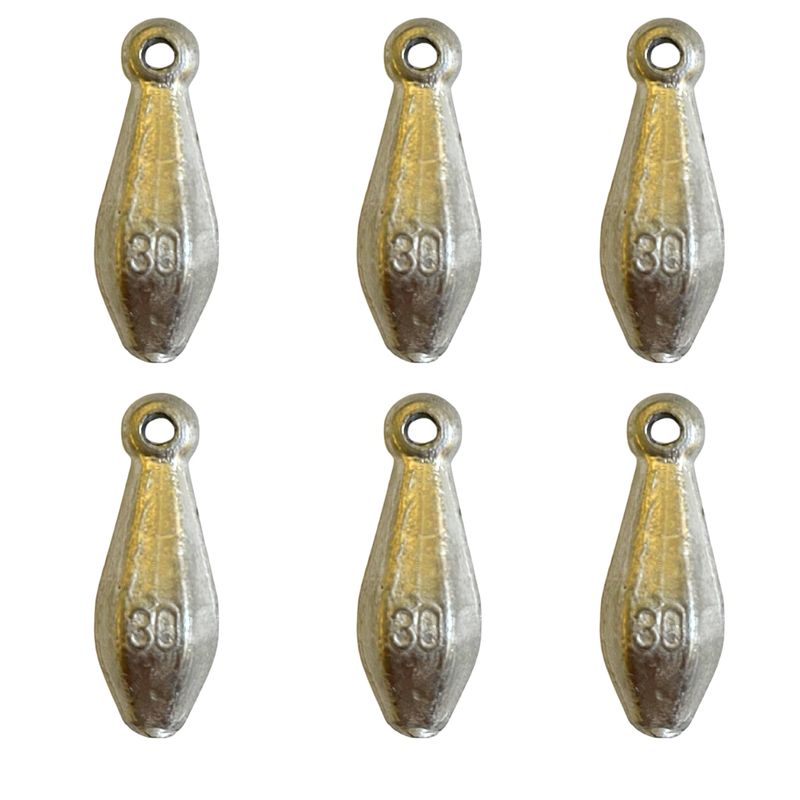 سرب ماهیگیری کد 30g بسته 6 عددی