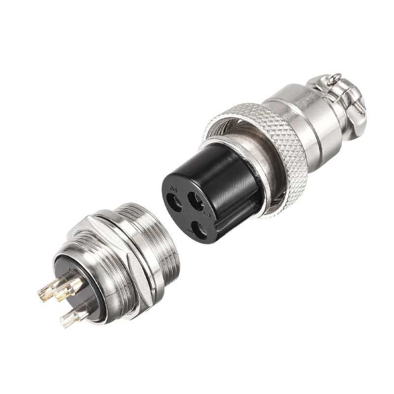 سوکت شارژر اسکوتر برقی مدل فلزی 16 کد metalsrcnn بسته 2 عددی