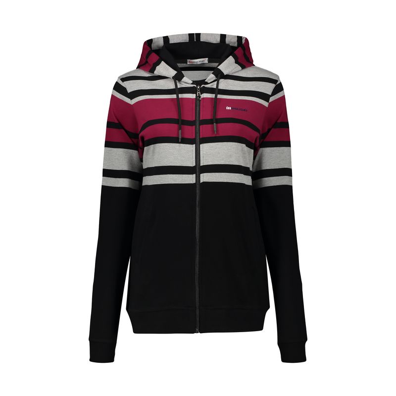 سویشرت ورزشی زنانه هالیدی مدل 804108 black crimson