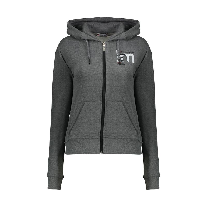 سویشرت ورزشی زنانه هالیدی مدل 850911 dark gray