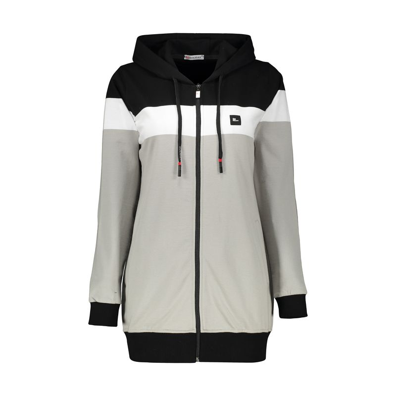 سویشرت ورزشی زنانه هالیدی مدل 852715 gray black