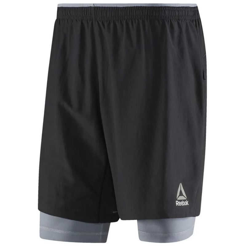 شلوارک ورزشی مردانه ریباک مدل essential 2in1 running short