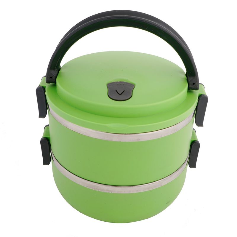 ظرف غذای vasna مدل stainless steel lunch box two floors