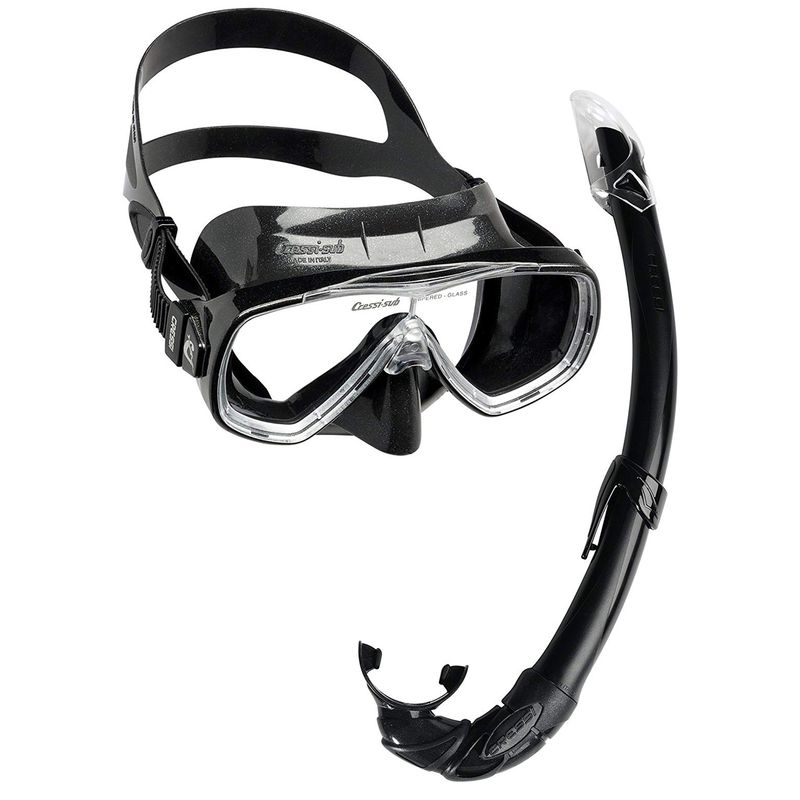 عینک و اسنورکل کرسی مدل onda mare black سایز l