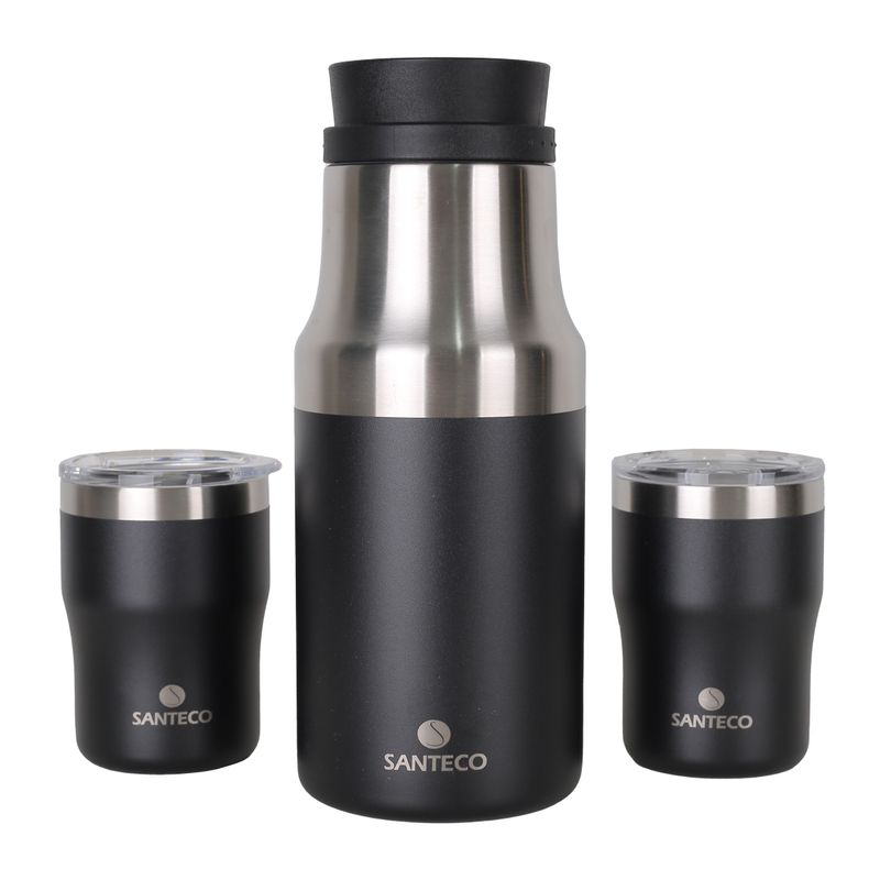 فلاسک سانتکو مدل molle and nora به همراه 2 عدد لیوان گنجایش 1.2 لیتر
