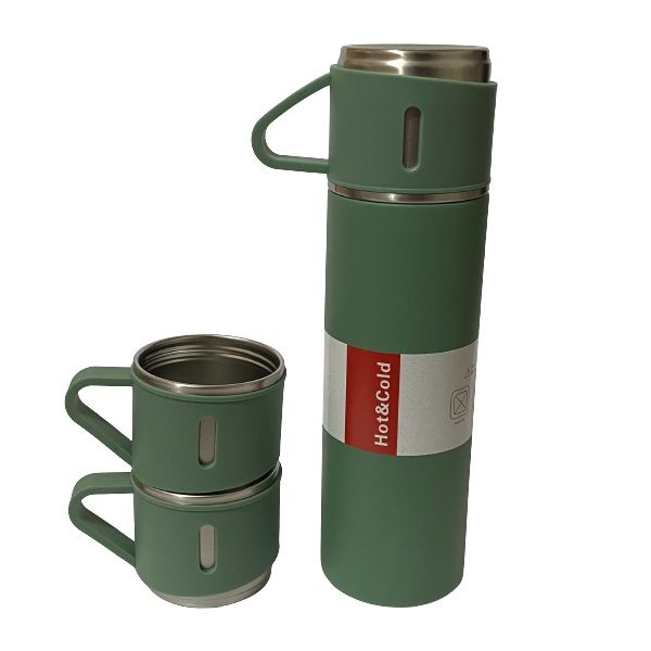 فلاسک و لیوان مدل hot cold گنجایش 0.5 لیتر بسته 3 عددی