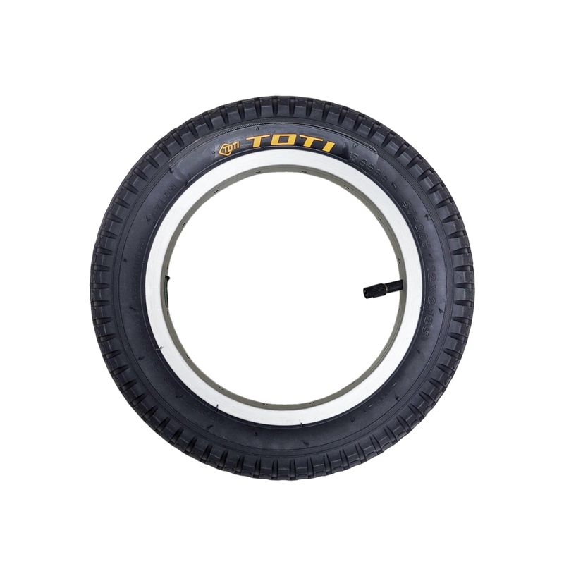 لاستیک دوچرخه توتی مدل 12x2.125 درشت گل