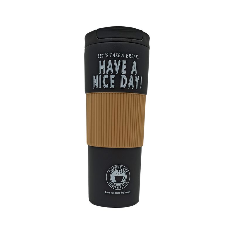 ماگ سفری مدل have nice day 1728 گنجایش 0.500 لیتر