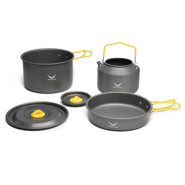 مجموعه ظروف 3 نفره کمپینگ اسنو هاوک مدل sn t111