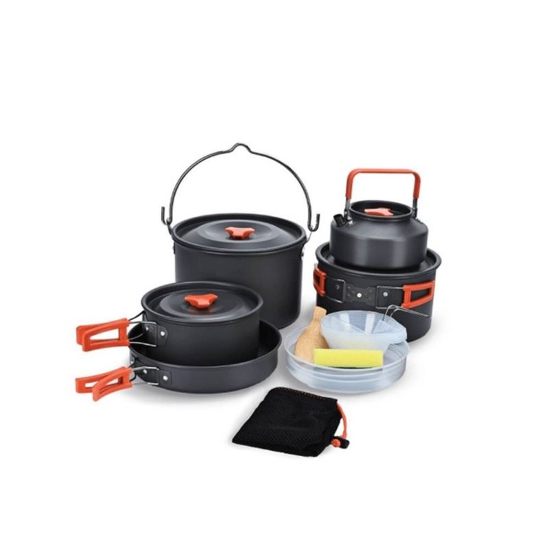 مجموعه ظروف سفری گرین لاین مدل portable camping cookware