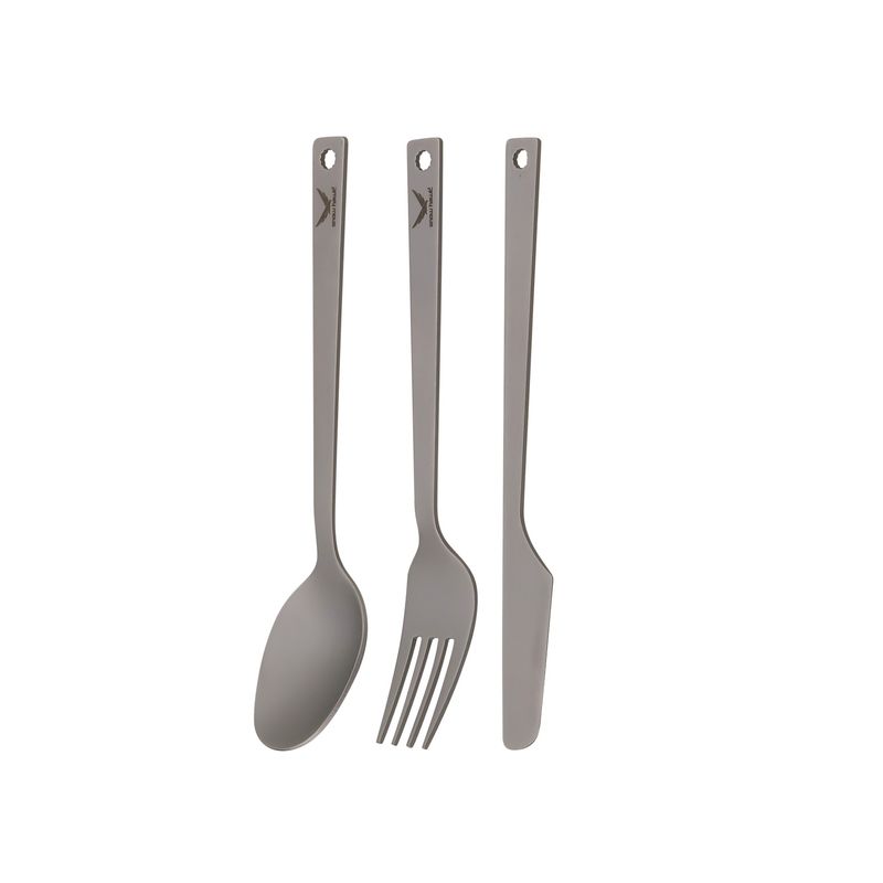 مجموعه قاشق چنگال و چاقو سفری اسنو هاوک مدل sn c6134