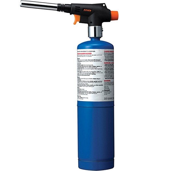 مشعل گازی کووآ مدل cyclone کد kt 2906 به همراه کپسول گاز 400 گرمی uniweld