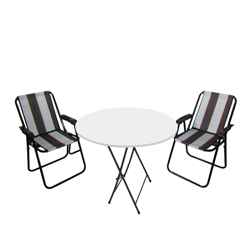 میز و صندلی تاشو سفری میزیمو مدل خاطره کد 4623 مجموعه 3 عددی