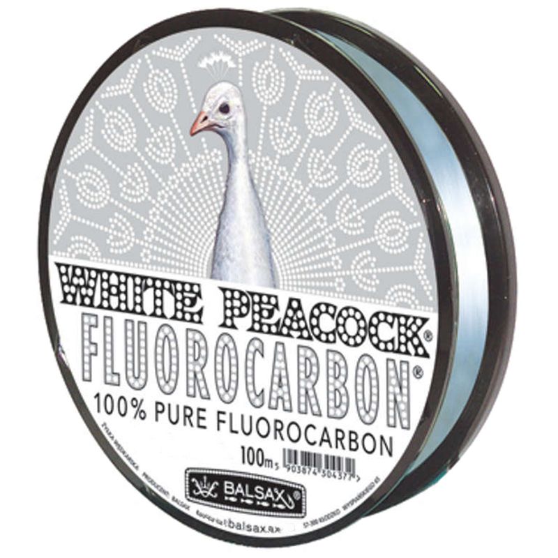 نخ ماهیگیری بالساکس مدل white peacock fluorocarbon سایز 0.25 میلی متر