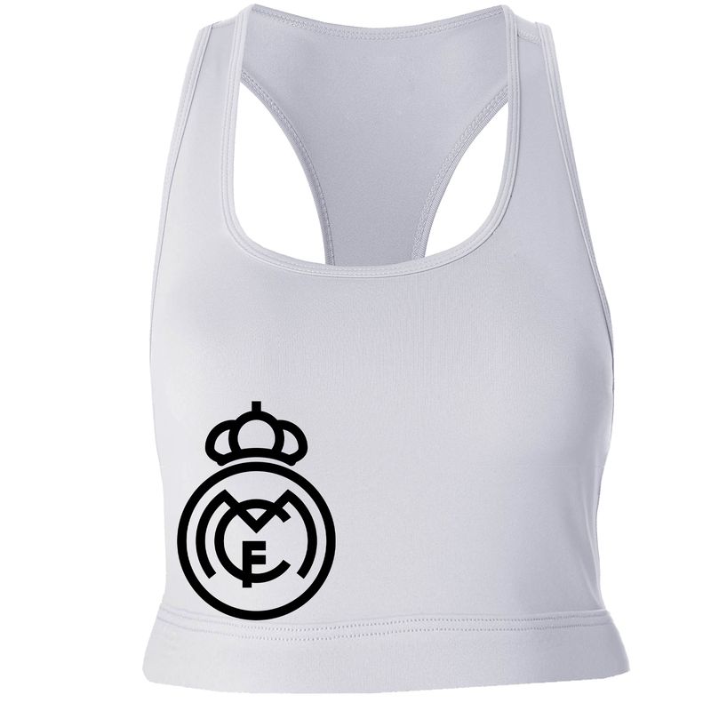 نیم تنه ورزشی دخترانه مدل real madrid کد p003 رنگ سفید