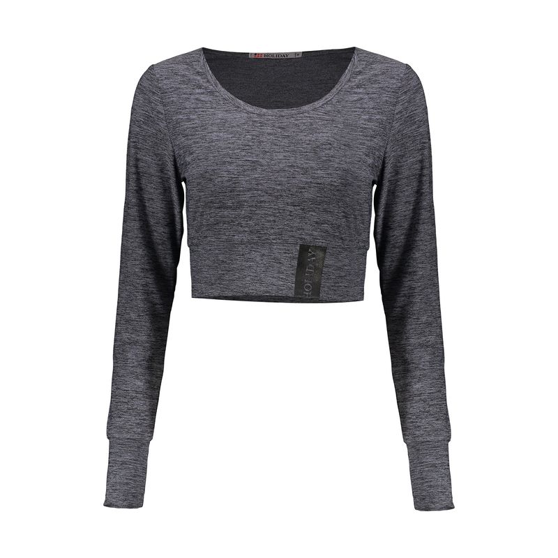 نیم تنه ورزشی زنانه هالیدی مدل a24101 black silver