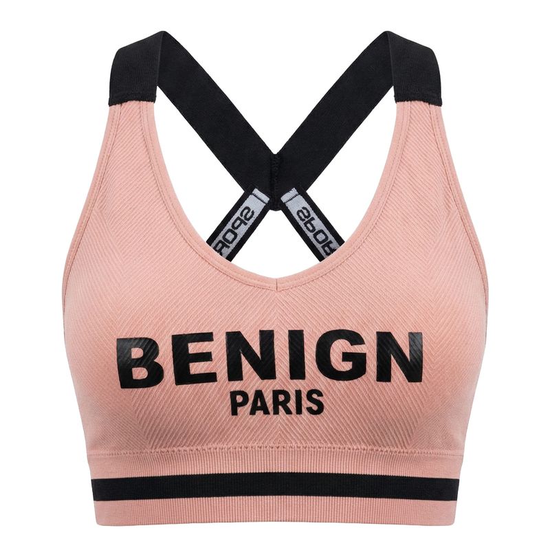 نیم‌تنه ورزشی زنانه مدل اسپرت پشت ضربدری کد benign 004