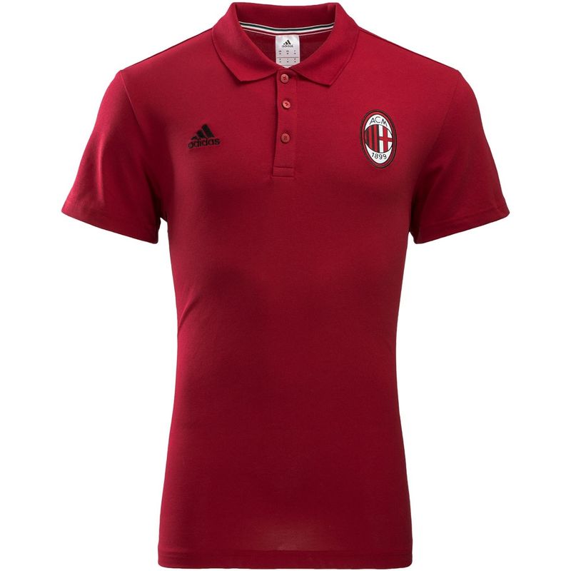 پلو شرت مردانه آدیداس مدل ac milan 3stripes