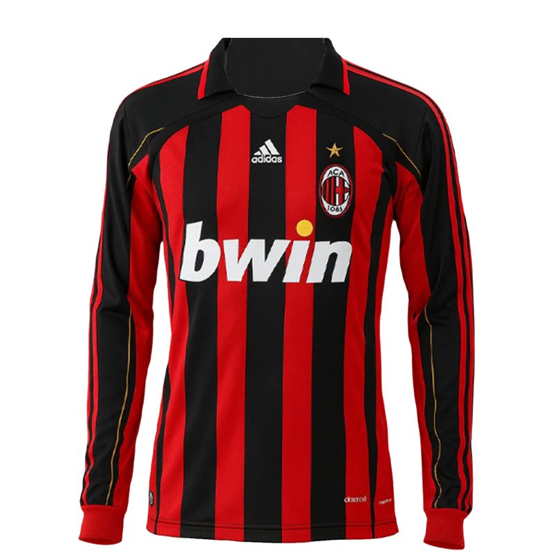 پولوشرت آستین بلند ورزشی مردانه مدل میلان home 2007