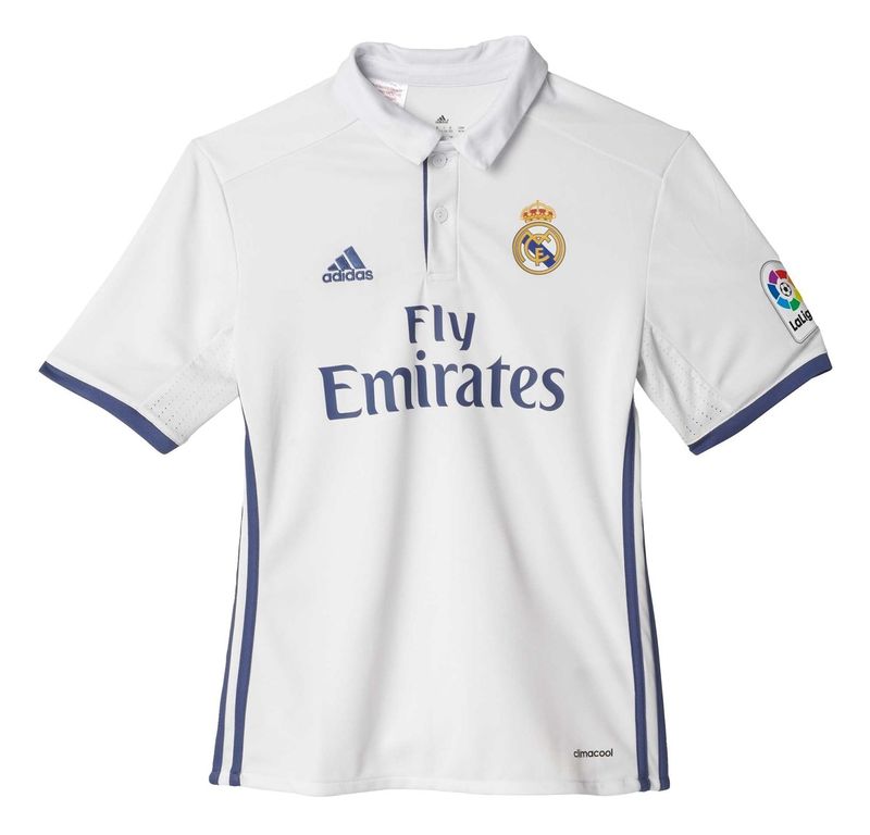 پولوشرت ورزشی آستین کوتاه پسرانه real madrid home replica   آدیداس