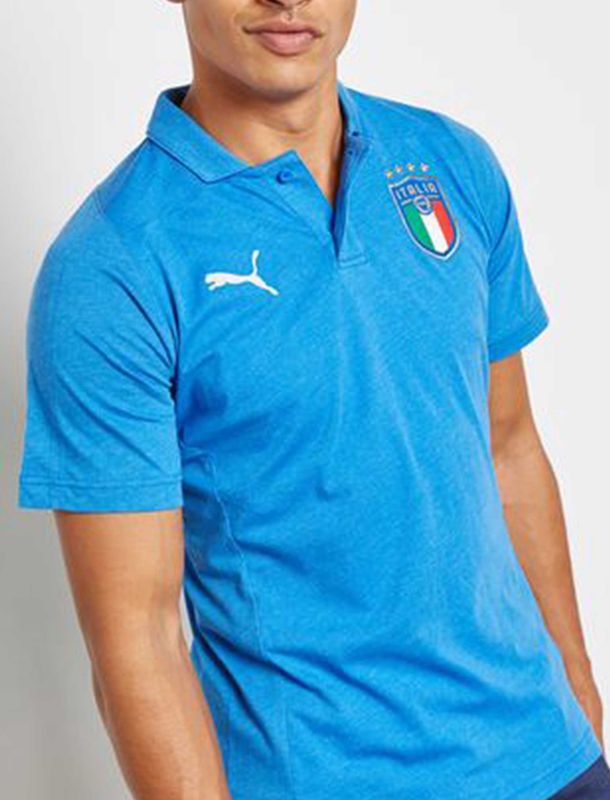پولوشرت ورزشی نخی آستین کوتاه مردانه figc italia   پوما