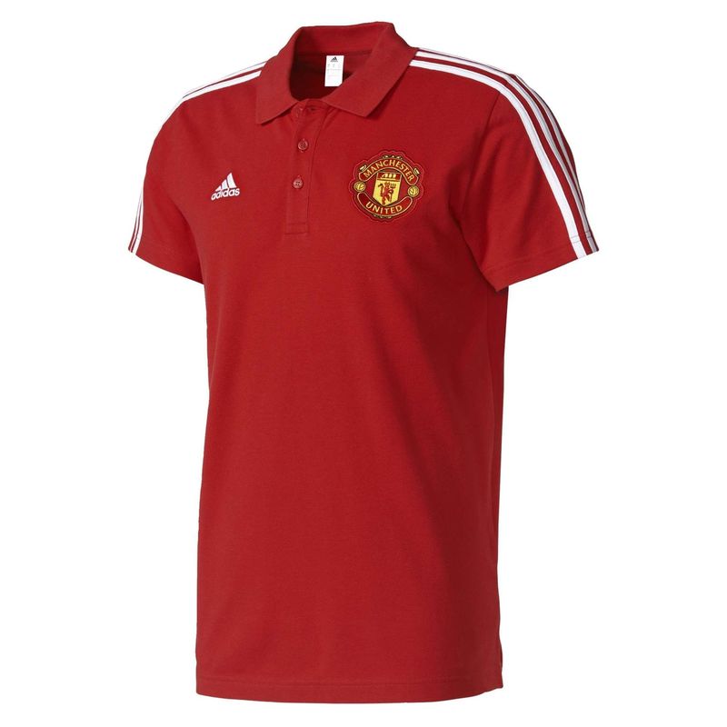 پولوشرت ورزشی نخی مردانه manchester united 3 stripes   آدیداس